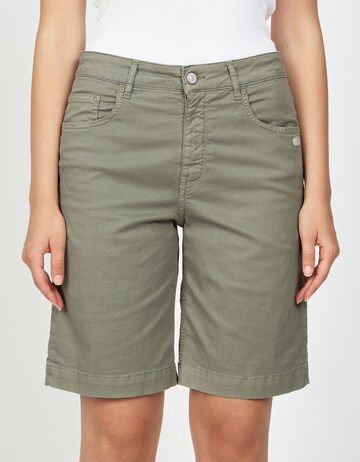 Gang Wide Leg Shorts in Grün: Vorderseite