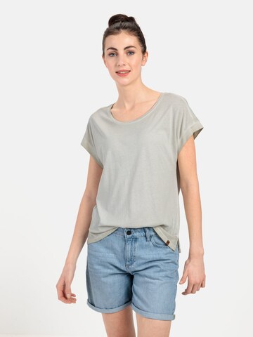 CAMEL ACTIVE T-Shirt aus softem Modal und Baumwolle in Grau: predná strana