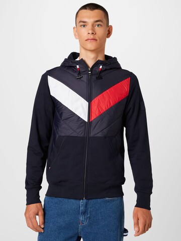 TOMMY HILFIGER Sweatjakke i blå: forside