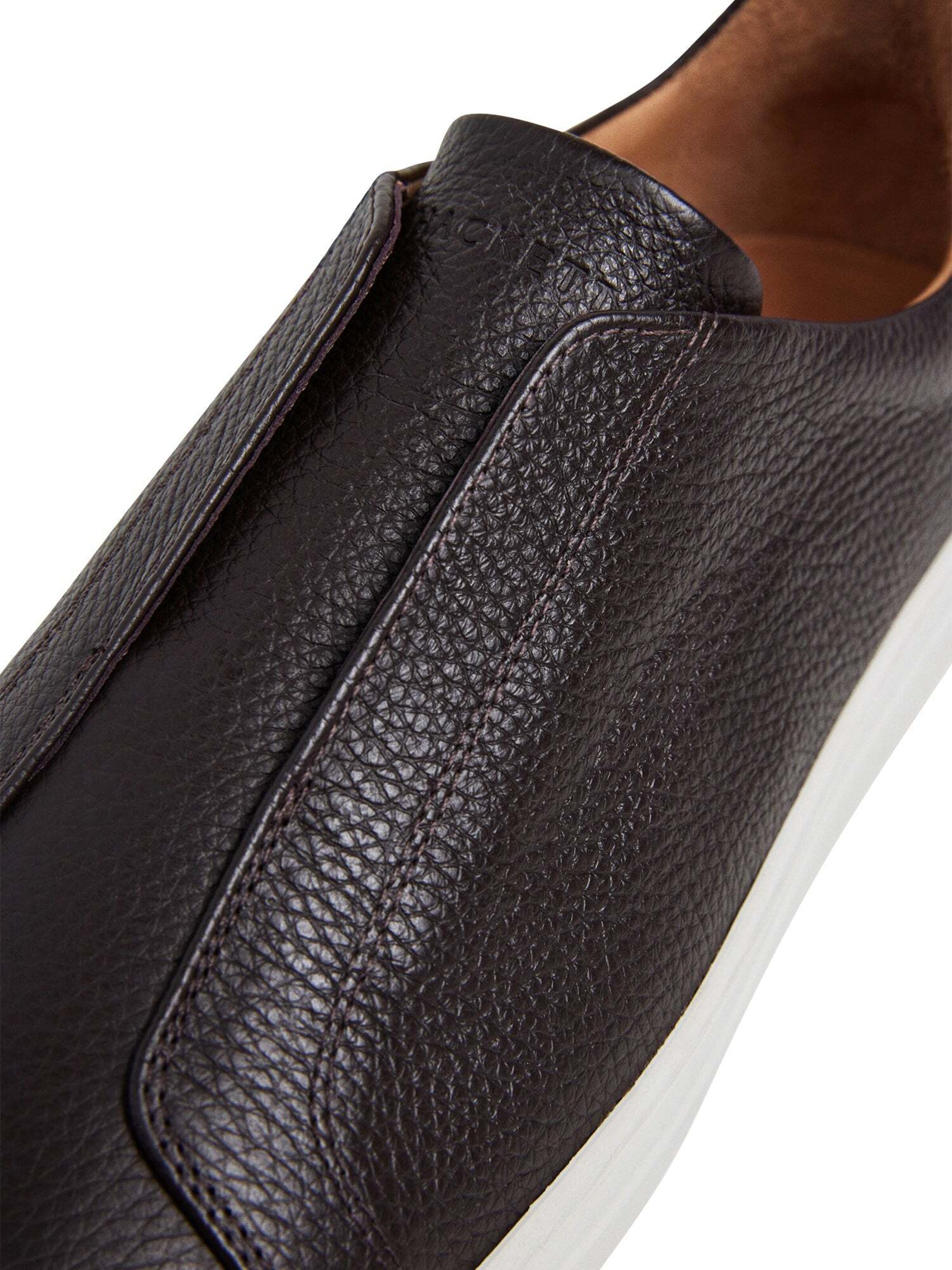 Hackett London Sneakers laag ' VISION PEBBLE ' in Bruin
