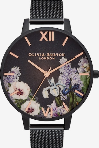 Olivia Burton Analog Quarz in Schwarz: predná strana