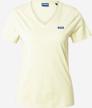 HUGO Koszulka 'Classic' w kolorze żółty: przód