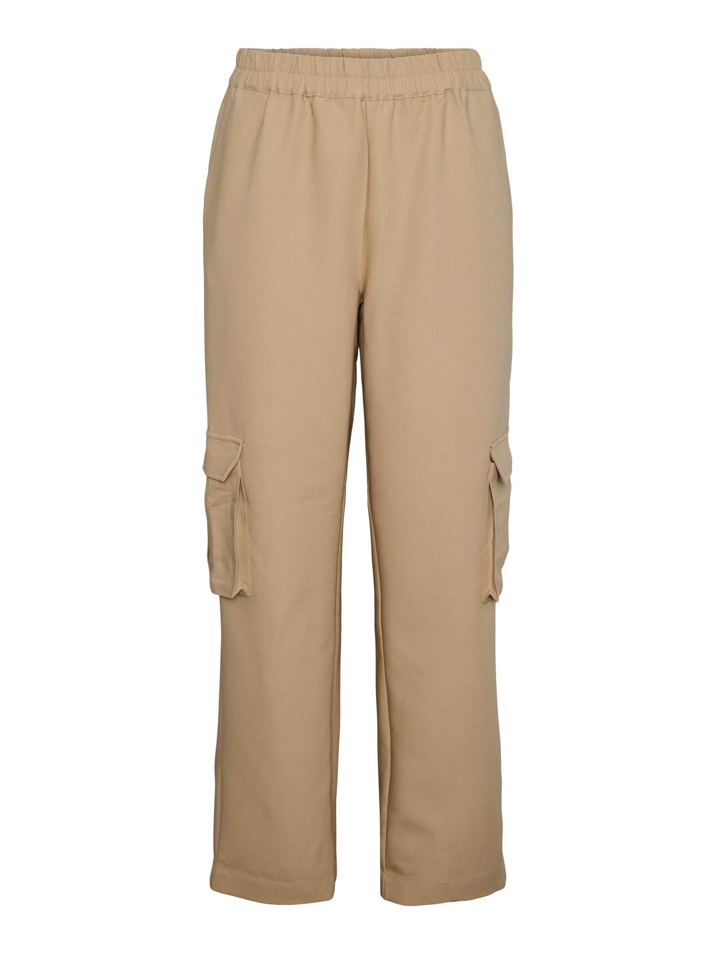 YAS Loosefit Cargobroek 'Recco' in Bruin