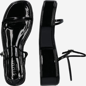 Sandales à lanières Simmi London en noir
