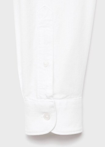 MANGO MAN Regular fit Button Up Shirt 'Oxford' in White
