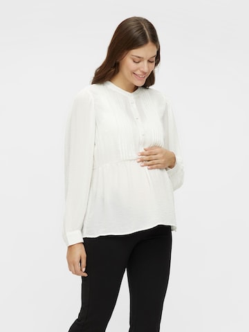 MAMALICIOUS Blouse 'Amina' in Wit: voorkant