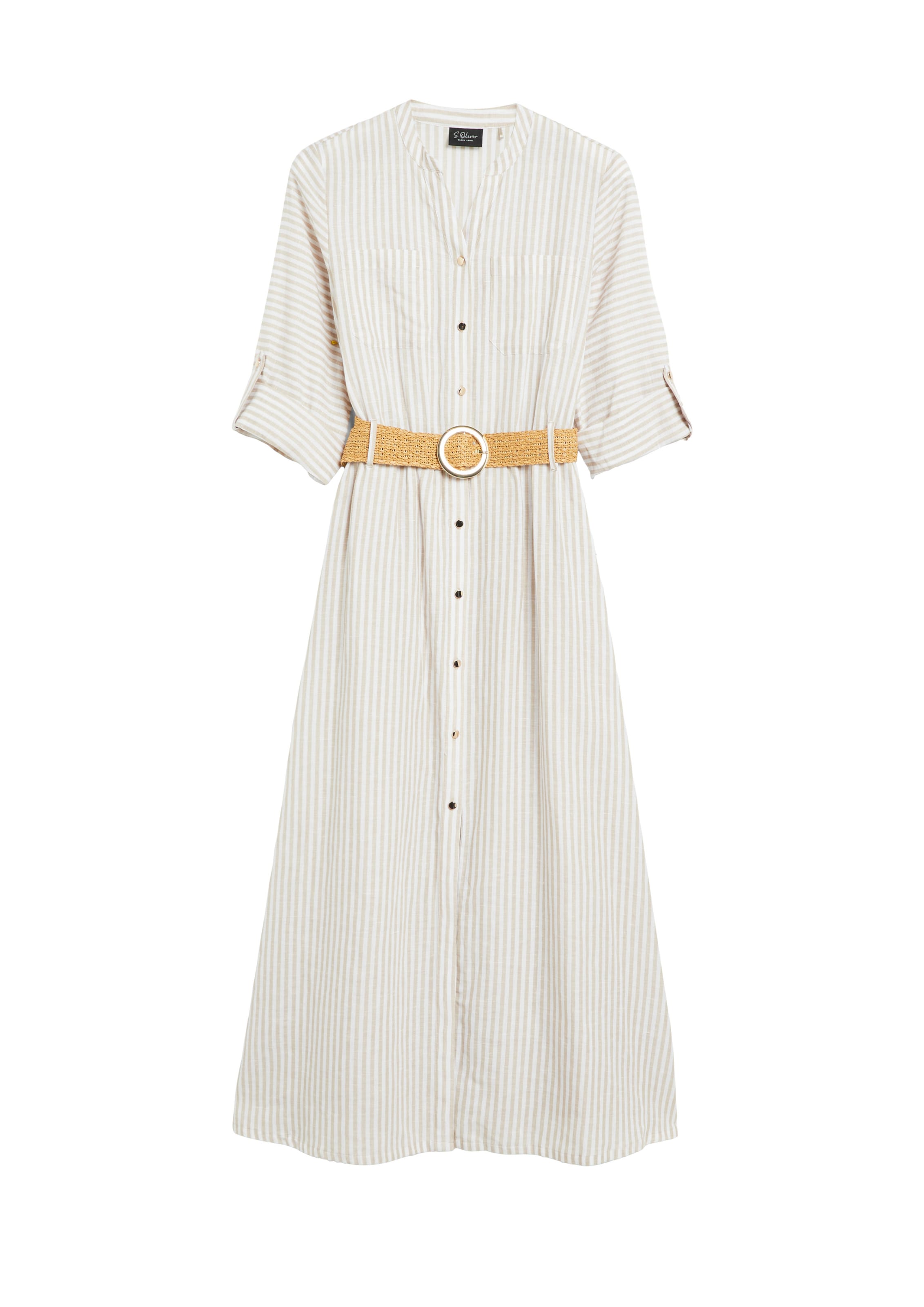 Robe-chemise s.Oliver en beige : devant