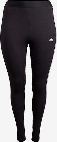 ADIDAS SPORTSWEAR Regular Leggings 'Essentials 3-Stripes ' in Schwarz: predná strana