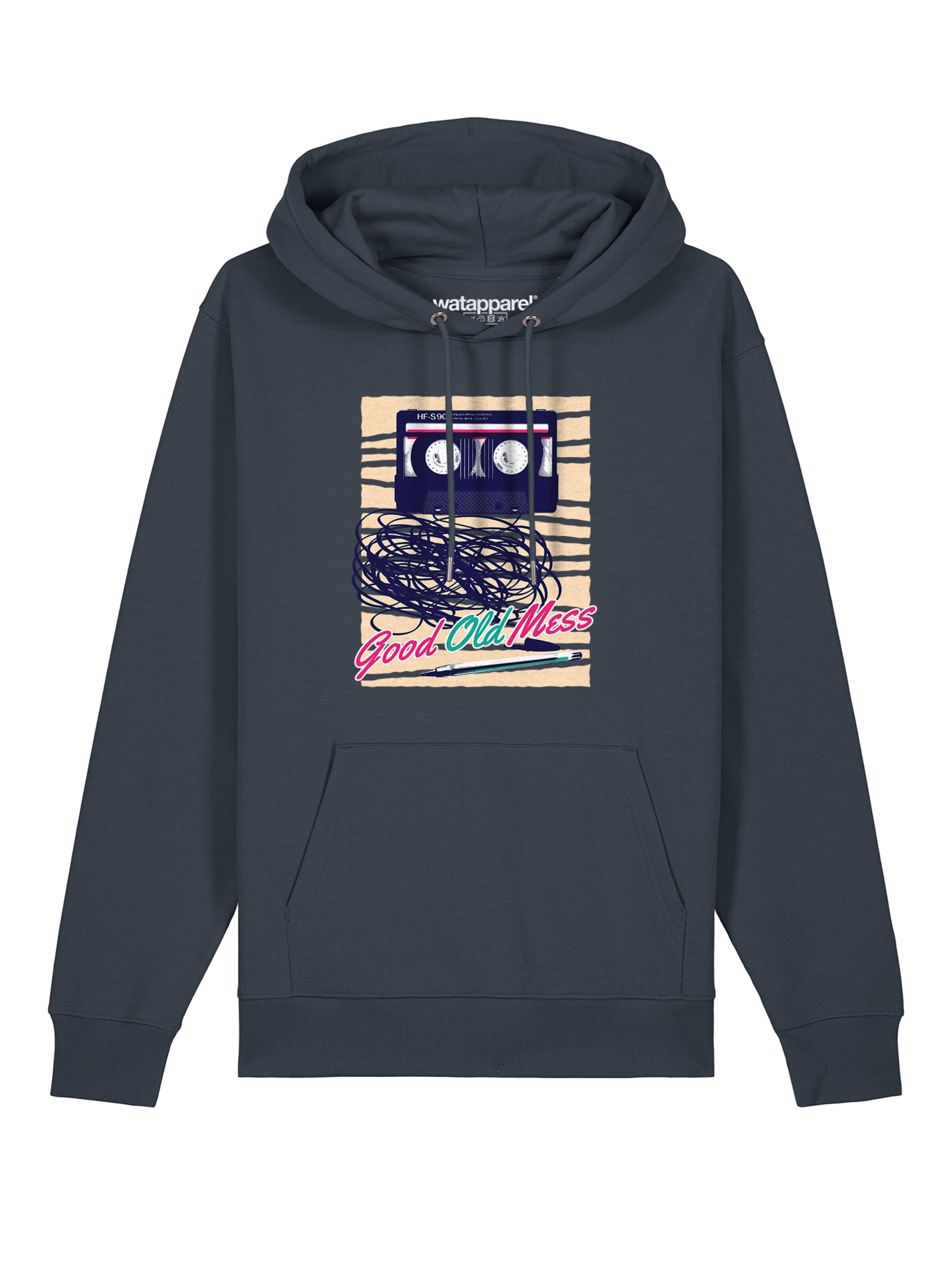 Watapparel Sweatshirt 'Good Old Mess' in Grau: Vorderseite