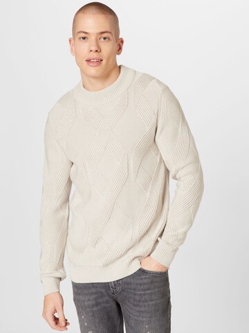 STRELLSON Sweater 'Adrian' in Beige: front