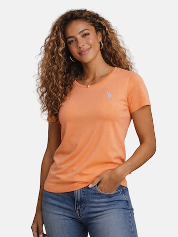 U.S. POLO ASSN. Shirt in Oranje: voorkant