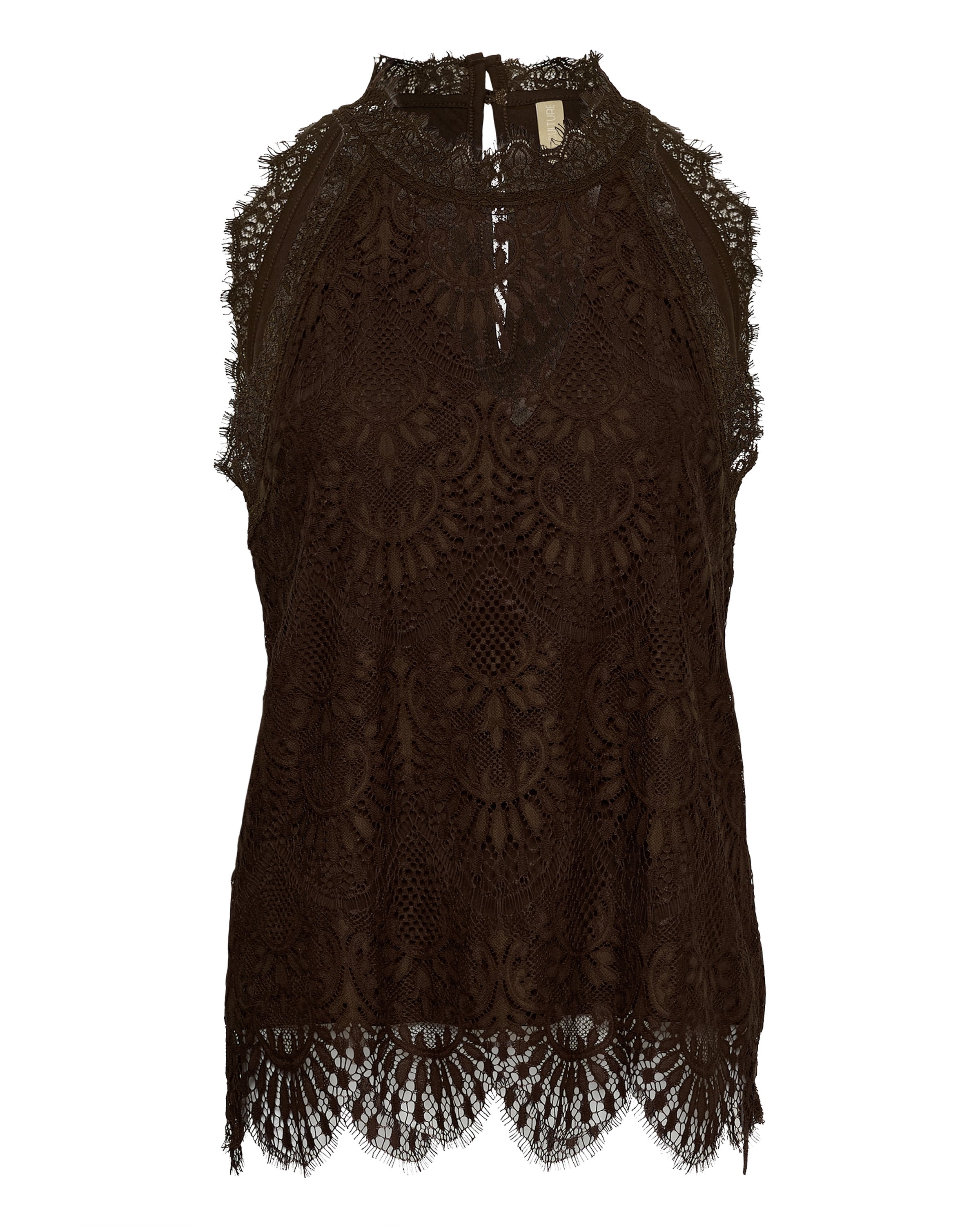 CULTURE - Blusa 'Arto' en marrón: frente