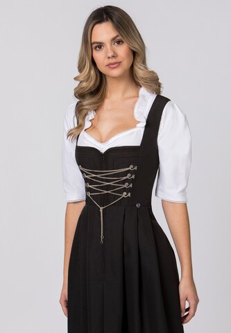 STOCKERPOINT Dirndl 'Adele' in Zwart: voorkant