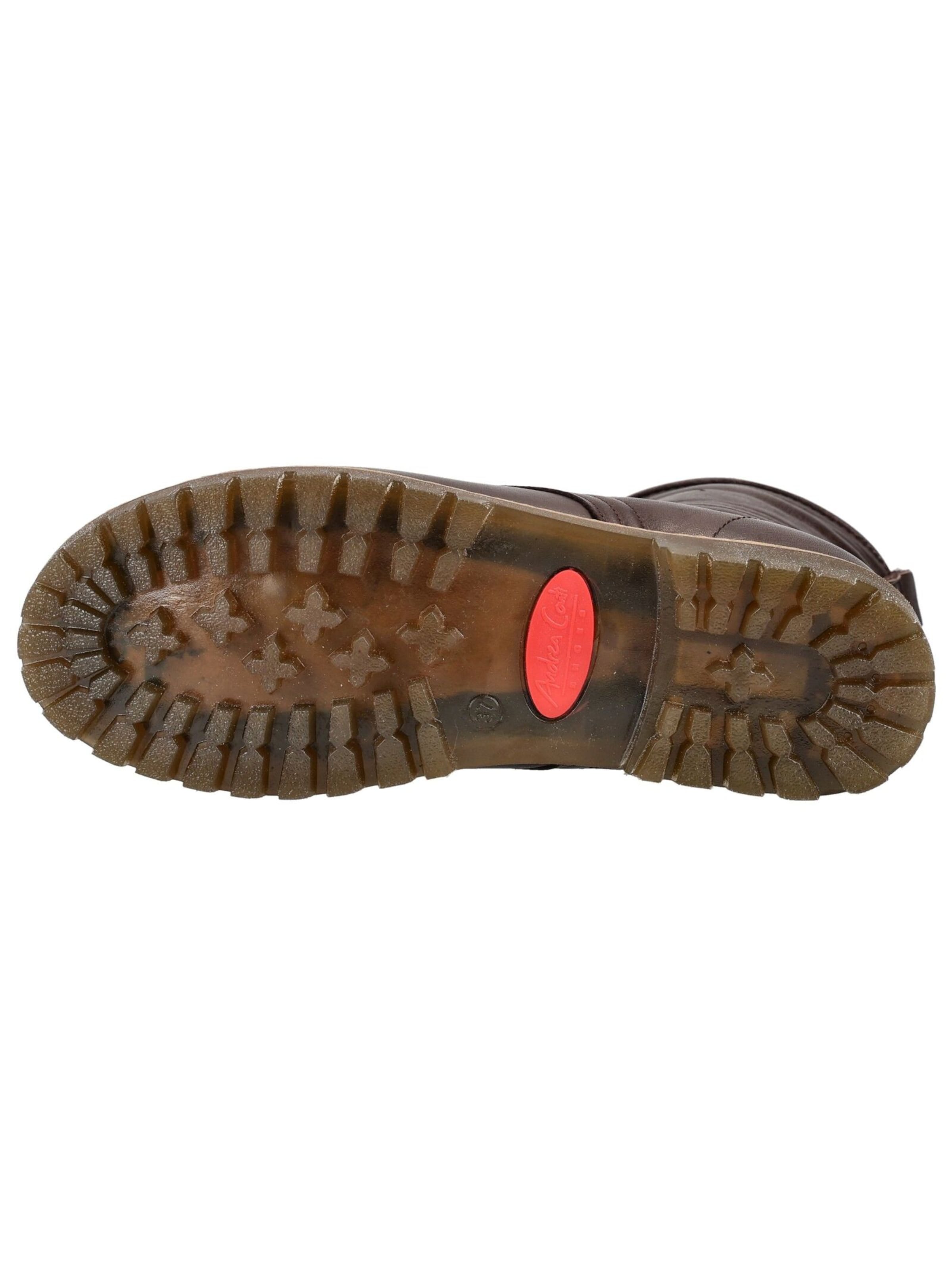 ANDREA CONTI Lace-up bootie in Brown