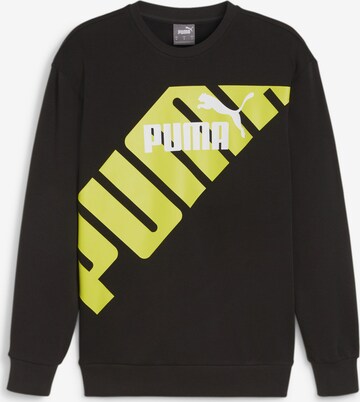 PUMA Sweatshirt 'Power' in Schwarz: predná strana