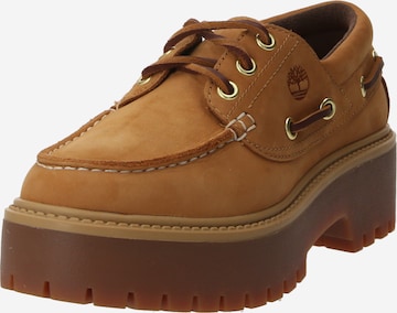 TIMBERLAND Snøresko 'STONE STREET' i brun: forside