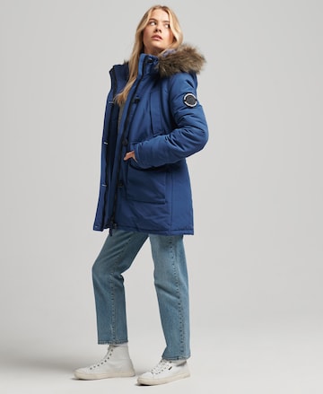 Superdry Winter Jacket 'Everest' in Blue