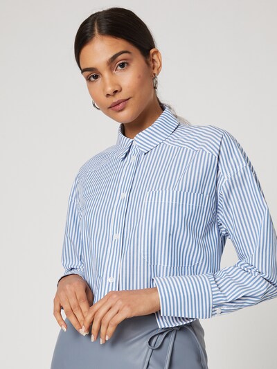 Guido Maria Kretschmer Collection Bluse 'Emmy' in blau, Modelansicht