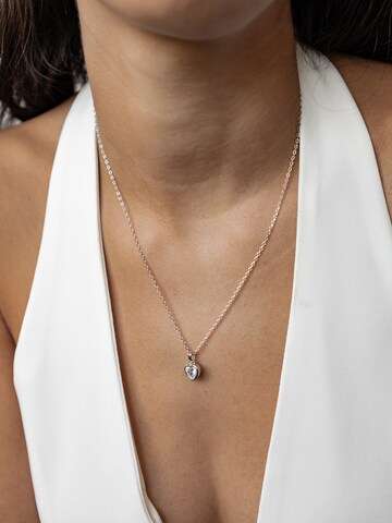 Chaîne 'Crystal Love' Hey Happiness en argent