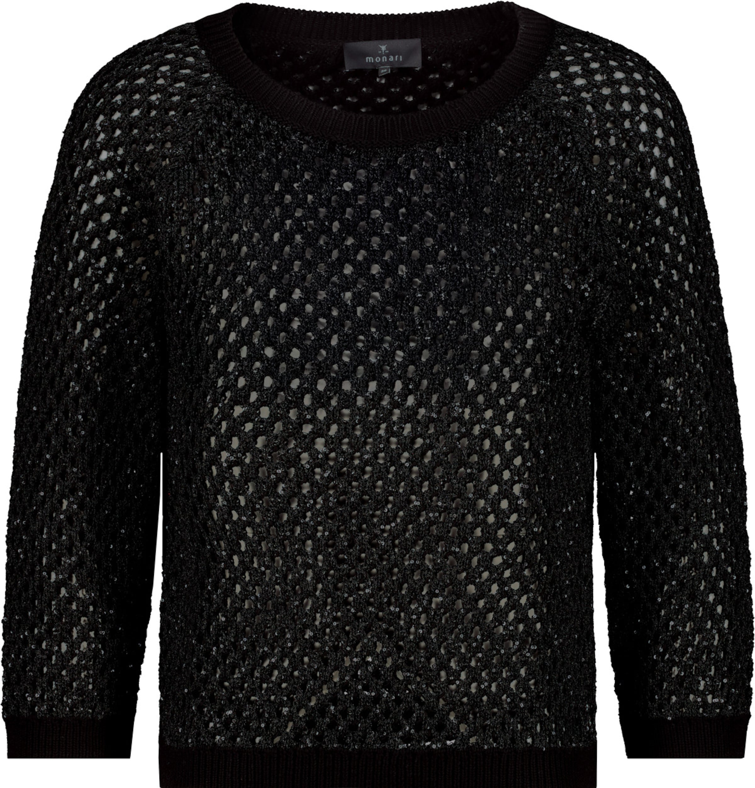 monari Pullover in Schwarz: Vorderseite