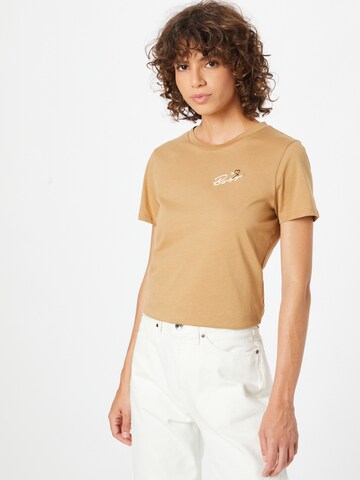BOSS Orange Shirts 'Elogo' i beige: forside