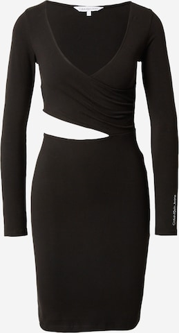 Calvin Klein JeansHaljina - crna boja: prednji dio