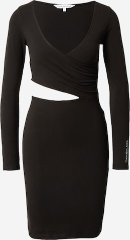 Calvin Klein Jeans Dress in Black: front