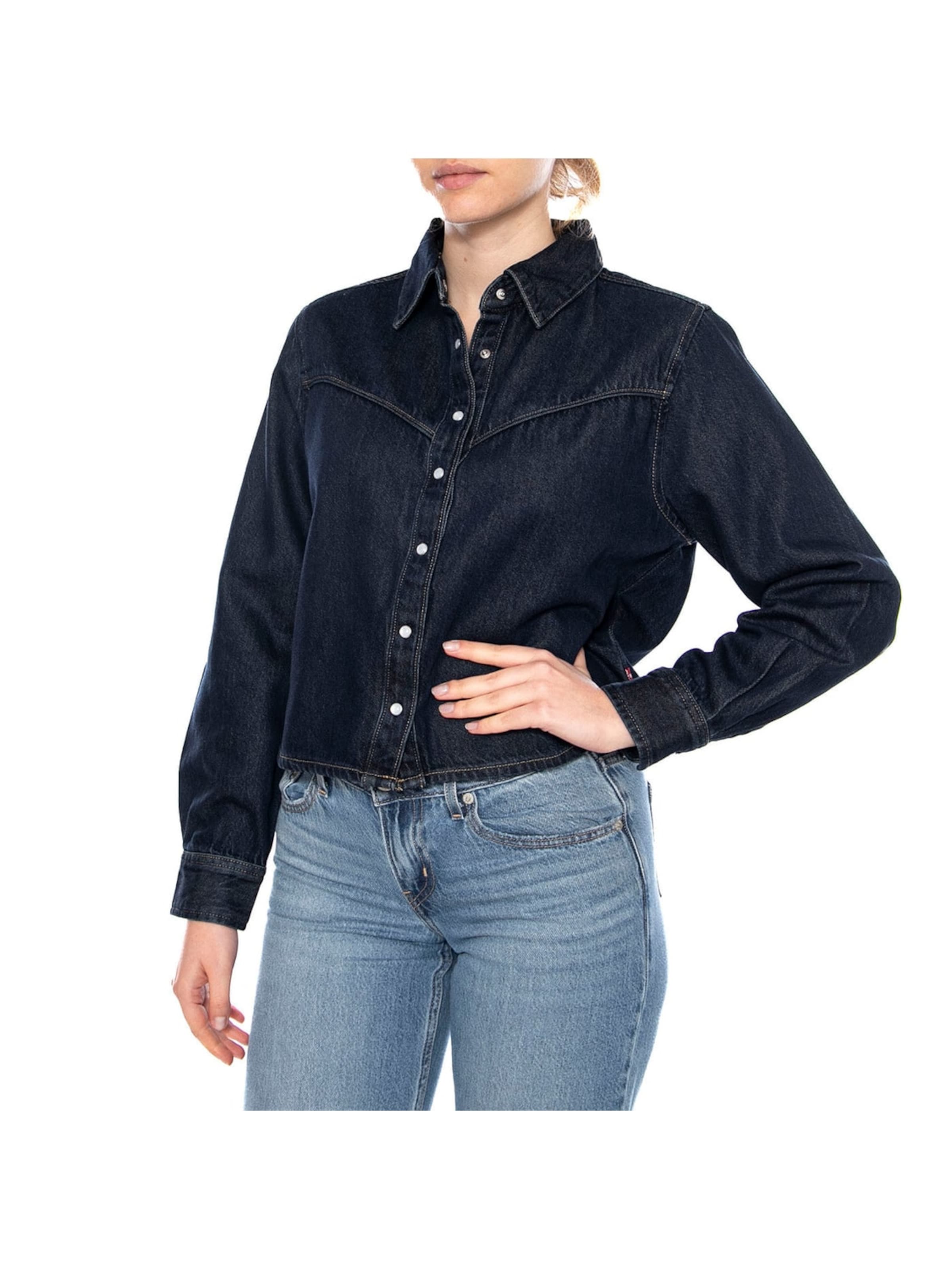 Camicia da donna 'Logan Tencel Shacket' di LEVI'S ® in blu: frontale