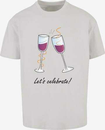 T-Shirt 'Lets celebrate' Merchcode en gris : devant