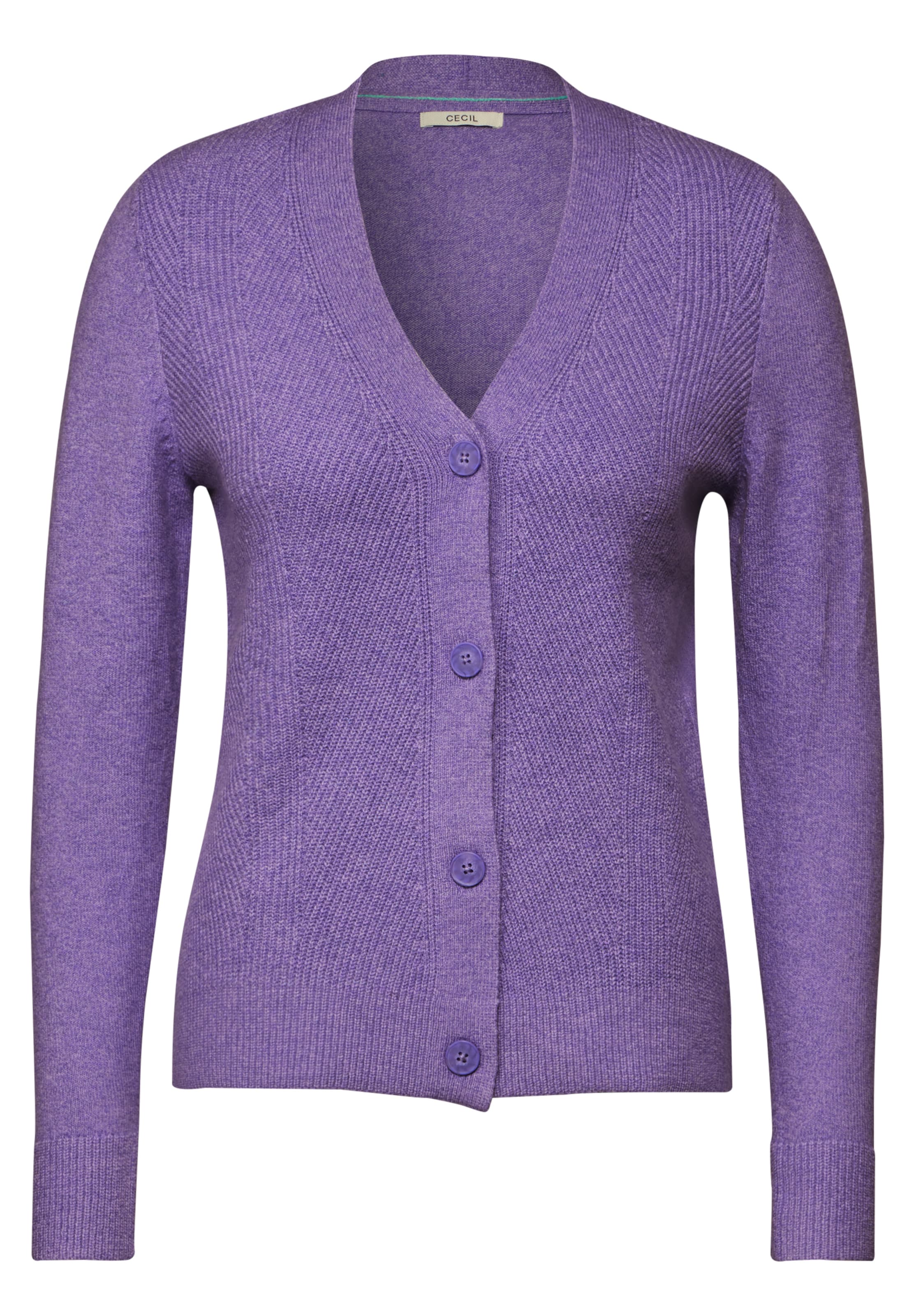 CECIL Strickjacke in Lila: Vorderseite