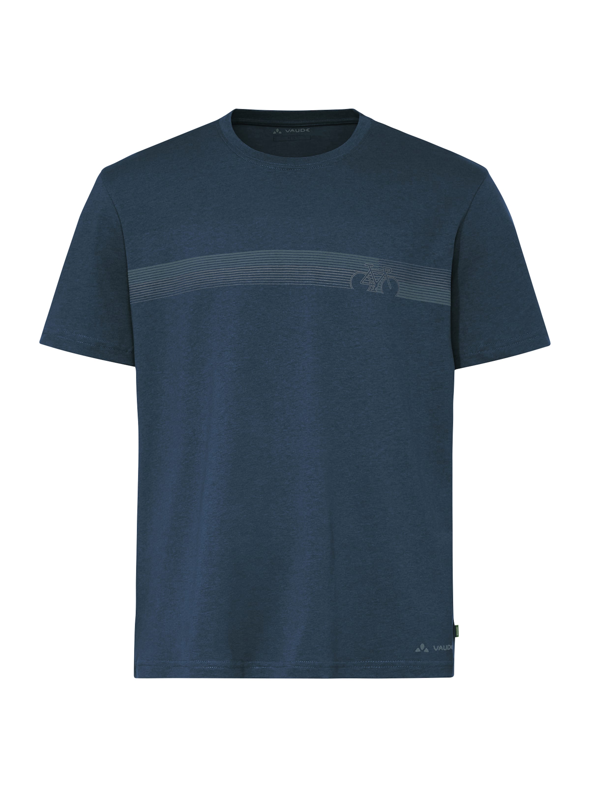 VAUDE Functioneel shirt 'Cyclist  V' in Blauw: voorkant