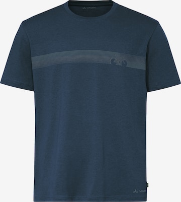 VAUDE Funktionsshirt 'Cyclist V' in Blau: Vorderseite