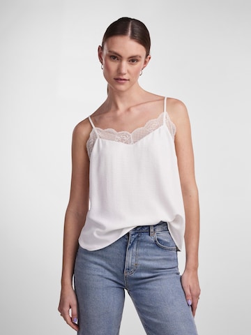 PIECES Blouse 'TIFFANY' in White: front