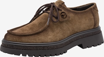 Chaussure à lacets Tamaris en marron : devant