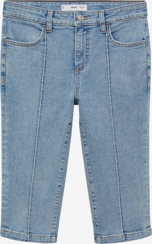 Skinny Jeans 'Lora' de la MANGO pe albastru: față
