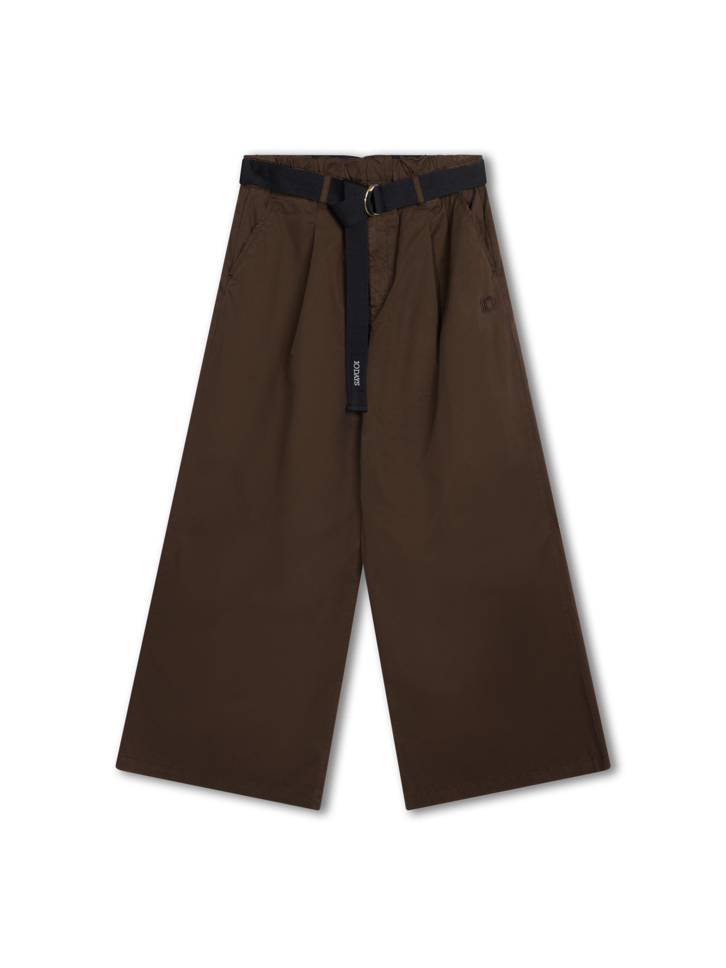 10Days Wide leg Trousers in Brown: front