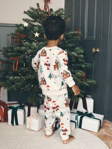 Next - Pijama 'Christmas' en blanco