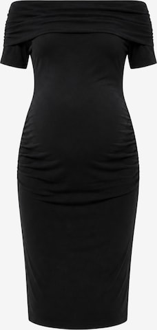 Robe LYN MAMA en noir : devant