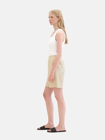 TOM TAILOR Regular Broek in Beige