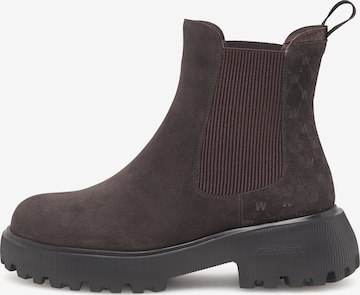 WODEN Chelsea boots 'Aya Warm' in Bruin: voorkant