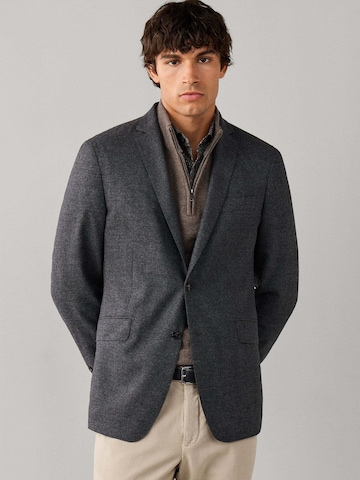 Hackett London Regular Fit Sakko in Grau: Vorderseite
