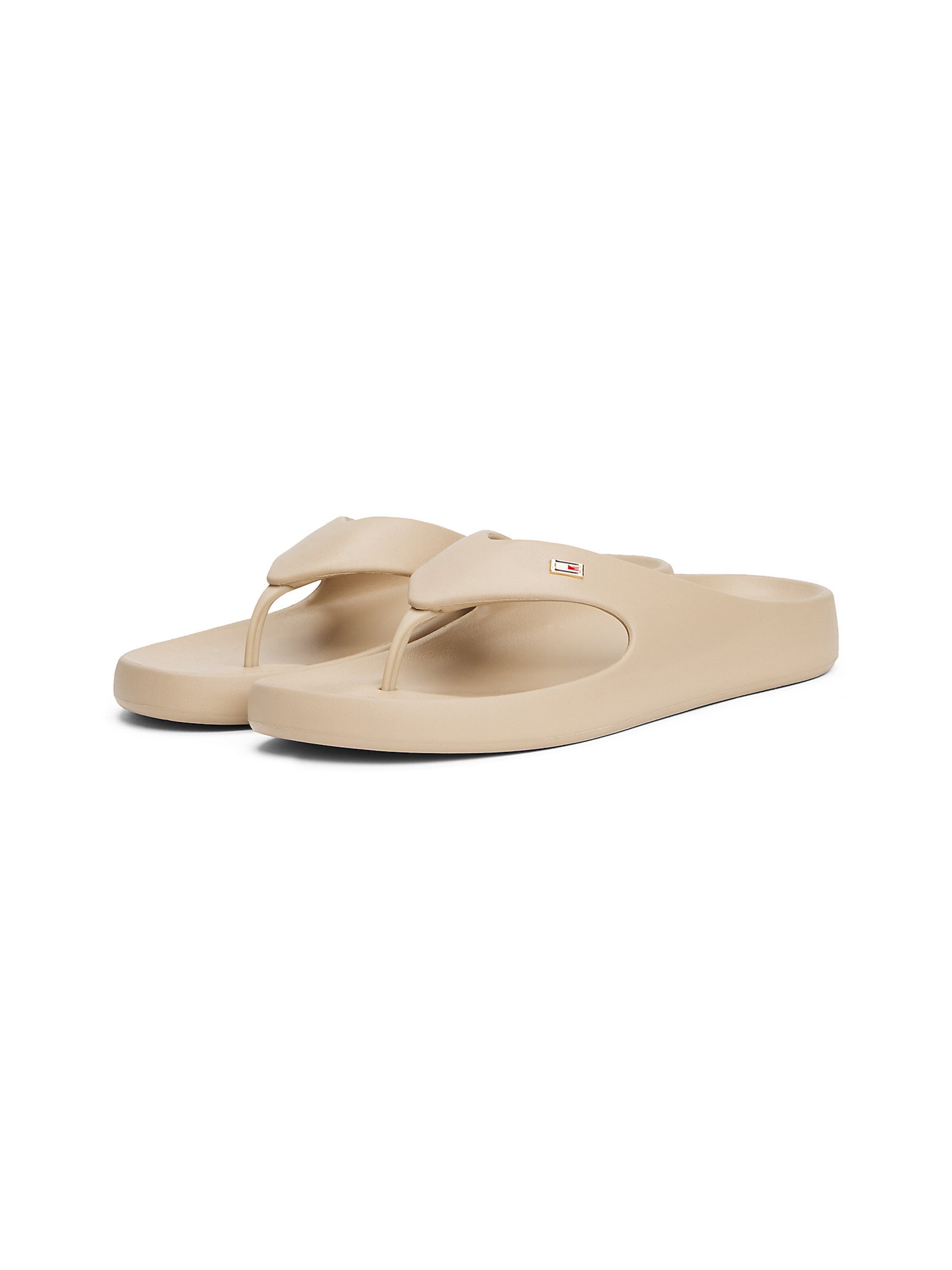 TOMMY HILFIGER Teenslipper in Beige