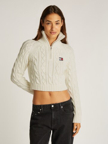 Tommy Jeans Pullover in Weiß: Vorderseite