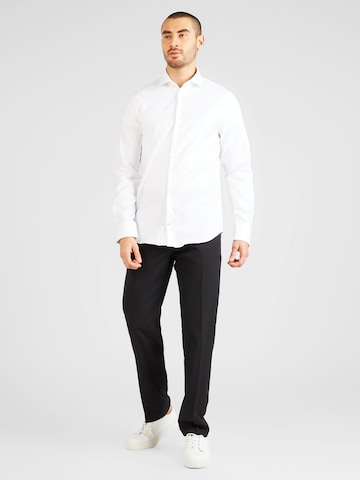 balta Tommy Hilfiger Tailored Priglundantis modelis Marškiniai