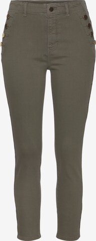 Skinny Jeggings VIVANCE en marron : devant