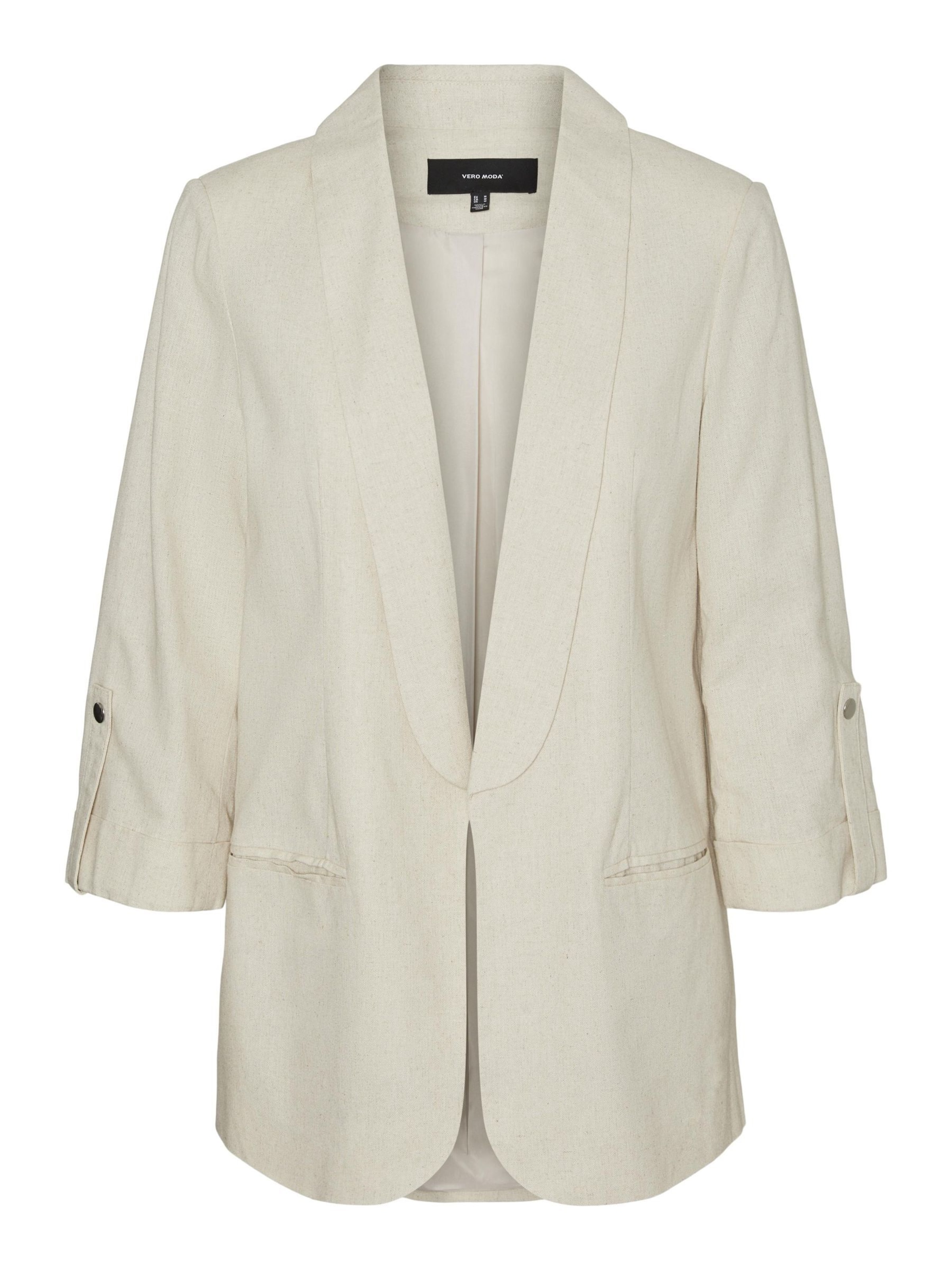 Blazer 'DINNA' Vero Moda Curve en beige : devant