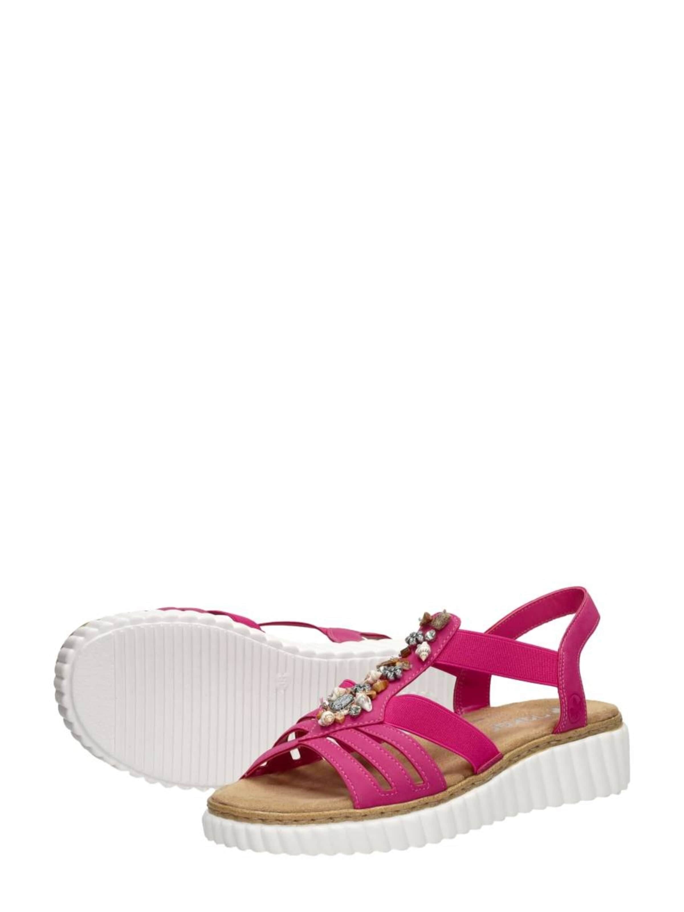 Rieker Sandal 'Sandalen Plat' in Pink