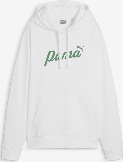 PUMA Athletic Sweatshirt in Green / White, Item view