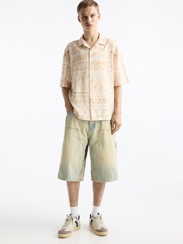 Pull&Bear Comfort fit Overhemd in Beige