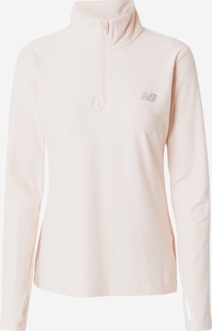 new balance - Camisa funcionais 'Essentials Space' em rosa: frente